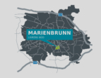 Kleine Familienwohnug im schönen Marienbrunn - Stadtteilkarte